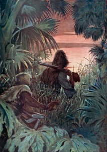 Illustrazione per Robinson Crusoe di Daniel Defoe da Ralph Noel Pocock