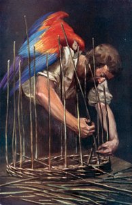 Illustrazione per Robinson Crusoe di Daniel Defoe da Ralph Noel Pocock