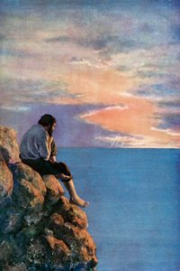 Illustrazione per Robinson Crusoe di Daniel Defoe
