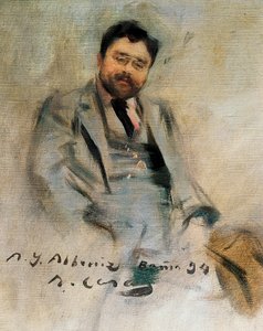 Ritratto di Isaac Albéniz a 34 anni da Ramon Casas i Carbo
