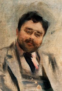 Ritratto di Isaac Albeniz a 34 anni (dettaglio) da Ramon Casas i Carbo