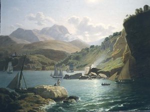 Veduta della costa di Vietri Sul Mare e del villaggio di Raito, nel Golfo di Salerno