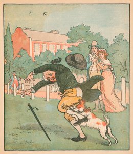 Il buon uomo di Islington morso dal cane, c1879