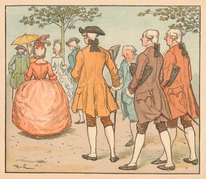 Il suo amore era cercato...Da venti pretendenti e più, c1885, 1934 da Randolph Caldecott