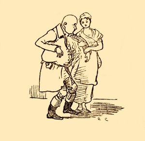 John Gilpin arriva, senza cappello e senza parrucca, 1878, c1918 da Randolph Caldecott