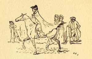 John Gilpin parte per il suo viaggio a Edmonton da Randolph Caldecott