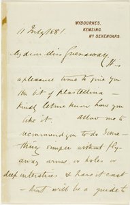Lettera a Kate Greenaway da Randolph Caldecott