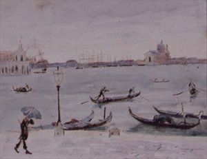 La Dogana e la Chiesa di San Giorgio, Venezia, vista dalla Piazzetta da Randolph Caldecott