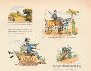 Le strane avventure di un carretto per cani, 1888 (1946) da Randolph Caldecott