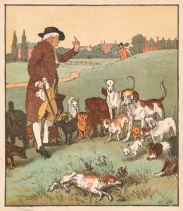 Il cane che è morto, c1879 da Randolph Caldecott