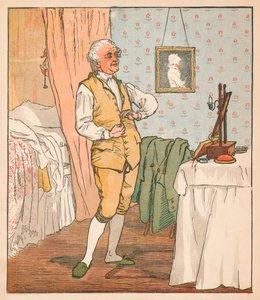 Il buon uomo di Islington che si veste, c1879 da Randolph Caldecott