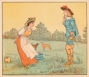 Allora non posso sposarti, mia bella fanciulla!, c1882 da Randolph Caldecott
