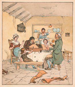 Quando la torta fu aperta, gli uccelli iniziarono a cantare, 1880 da Randolph Caldecott