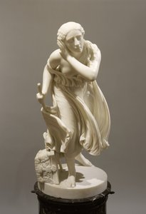 Nydia, la fioraia cieca di Pompei, c.1888 (marmo) da Randolph Rogers