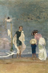 Sulla spiaggia (dettaglio) da Raoul Du Gardier