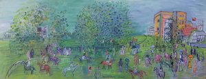 Ascot, 1930 circa (olio su tela)