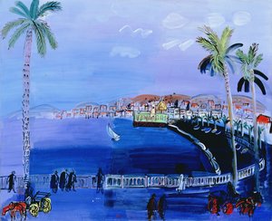 Baie des Anges, Nizza, 1926 circa (olio su tela) da Raoul Dufy