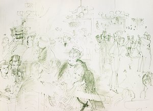 Ballo al Moulin de la Galette; Bal au Moulin de la Galette da Raoul Dufy