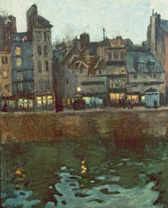 Crepuscolo del porto di Le Havre (olio su tela) da Raoul Dufy
