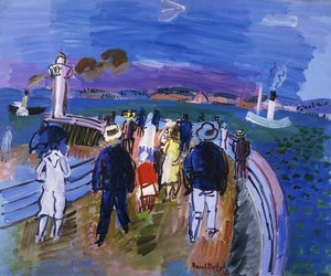 Darsena di Honfleur; Le Quai de Honfleur da Raoul Dufy