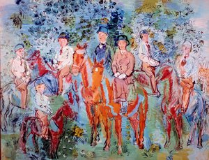 Cavalieri nel bosco da Raoul Dufy