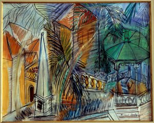 Giardino pubblico a Hyeres da Raoul Dufy