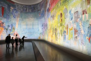 La Fee Electricite, nella sala Dufy del Musee d Art Moderne de la Ville de Paris, Avenue du President Wilson, Parigi 75016. Architettura di Jean-Claude Dondel, Andre Aubert, Paul Viard e Marcel Dastugue da Raoul Dufy