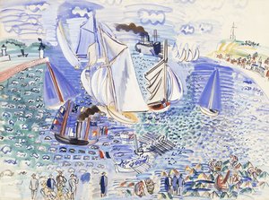 La visita della squadra inglese a Le Havre da Raoul Dufy