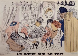 Le Boeuf sur le Toit, illustrazione del primo numero de "La Vogue Musicale". da Raoul Dufy