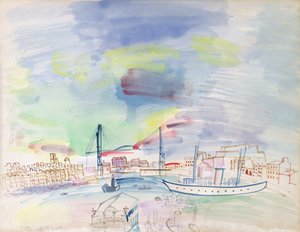 Il vecchio porto di Marsiglia da Raoul Dufy