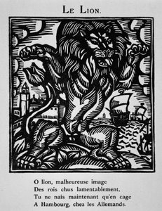 Il leone - in "Le Bestiaire ou cortège d