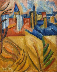 I tetti visti da Rue Seguier da Raoul Dufy
