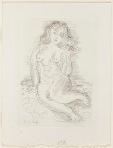 Nudo che ascolta una conchiglia da Raoul Dufy