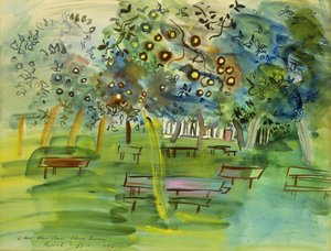 Frutteto in Normandia; Verger en Normandie da Raoul Dufy