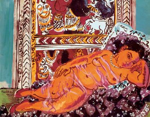 Pittura "Nudo sdraiato" di Raoul Dufy (1877-1953) da Raoul Dufy