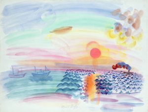 Tramonto (acquerello su carta)