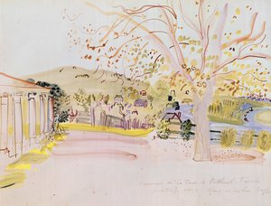 Terrazza di Vétheuil (acquerello su carta) da Raoul Dufy