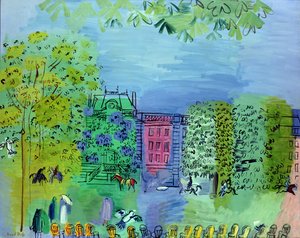 Il viale del Bois de Boulougne, Parigi da Raoul Dufy