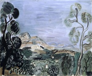 La baia di Saint-Jeannet, 1922-23 circa (olio su tela) da Raoul Dufy