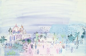 Il casinò di Nizza, 1936 circa (gouache e acquerello su carta)