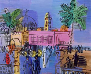 Il casinò sul molo, Nizza, 1926 circa (olio su tela) da Raoul Dufy