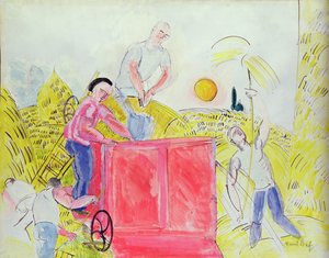 I mietitori (gouache su carta)