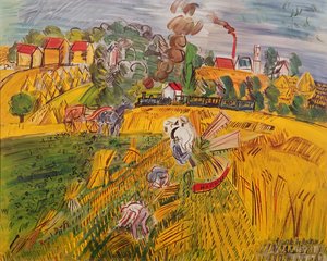 La casa (olio su tela) da Raoul Dufy