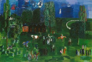 The Paddock; La Paddock da Raoul Dufy