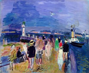 Il molo di Honfleur da Raoul Dufy