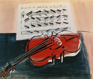 Il violino rosso, 1948 circa (olio su tela)