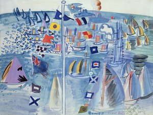 La regata di Cowes (acquerello su carta)