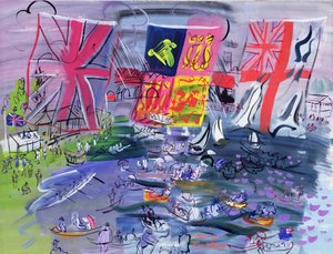 The Regatta at Henley, c.1933 (gouache)