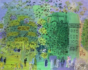 Il viale del Bois de Boulogne, Parigi da Raoul Dufy