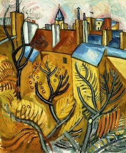 Vista dalla finestra di un atelier in Rue Seguier; Vue de la Fenetre de L